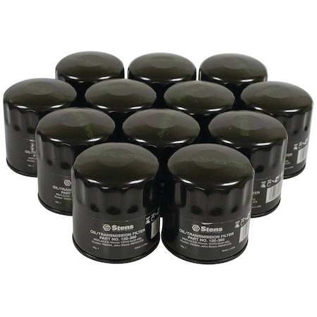 Stens Oil Filter Shop Pack For Bobcat S70, S100, 313, 316, 320, 322, 323, 443, 443B, 453 (12-Pack) 120-360-12